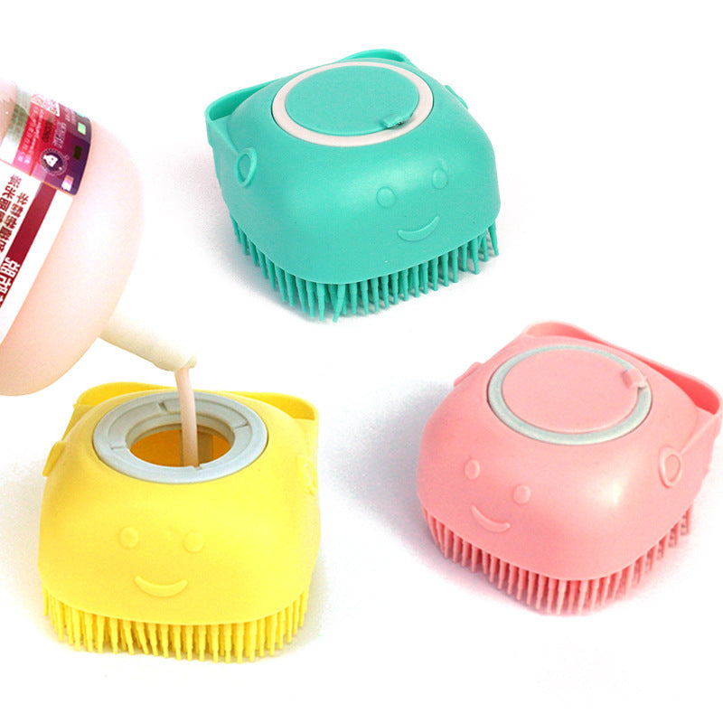 Silicone Dogs & Cat Bathroom Bath Massage  Cleaning  Brush - Alvioni