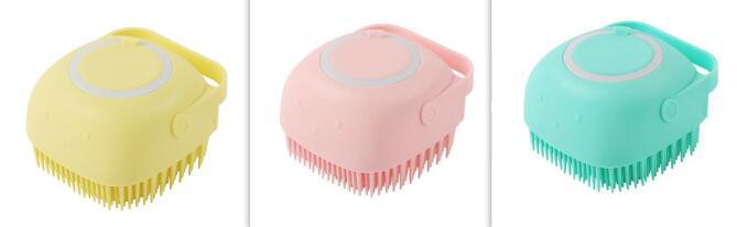 Silicone Dogs & Cat Bathroom Bath Massage  Cleaning  Brush - Alvioni