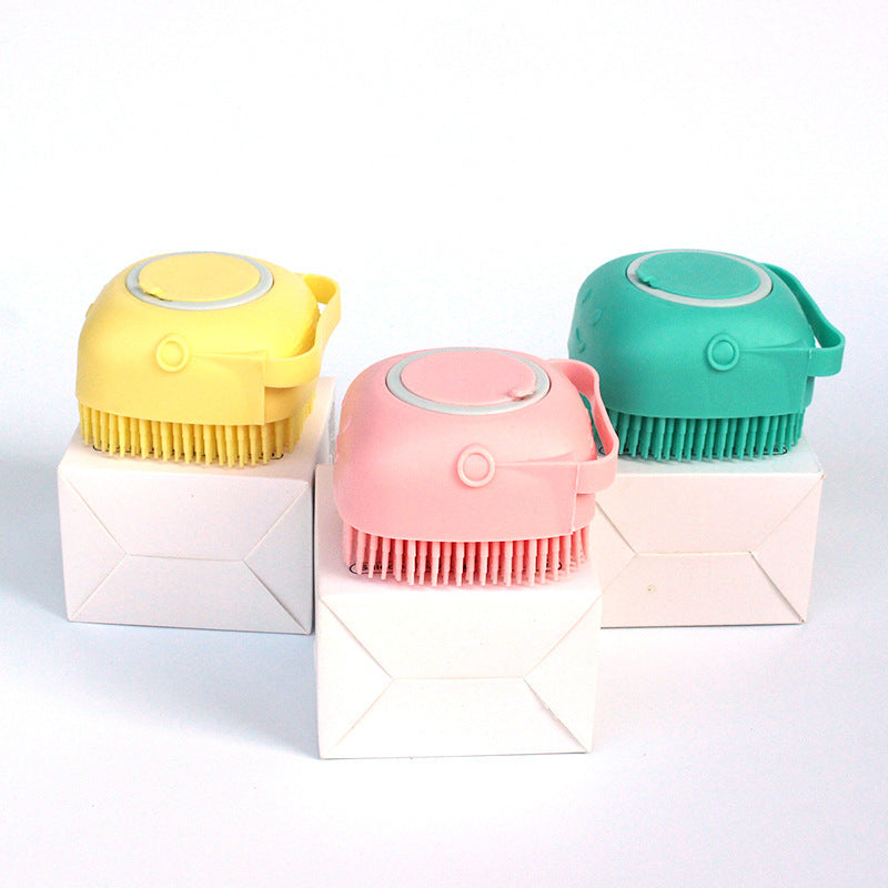 Silicone Dogs & Cat Bathroom Bath Massage  Cleaning  Brush - Alvioni